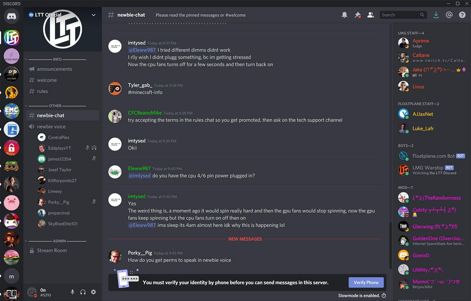Linus Tech Tips Discord Server