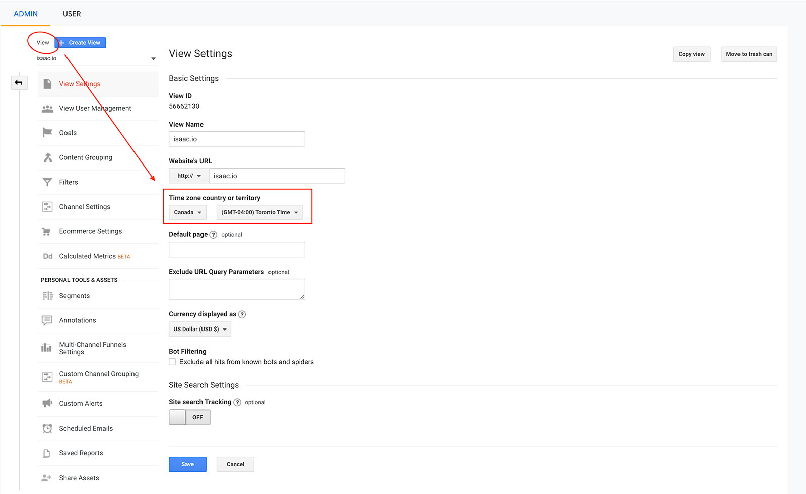 How to Change and View your Google Analytics Timezone