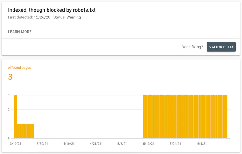 How to fix "Indexed, though blocked by robots.txt" in Google Search Console